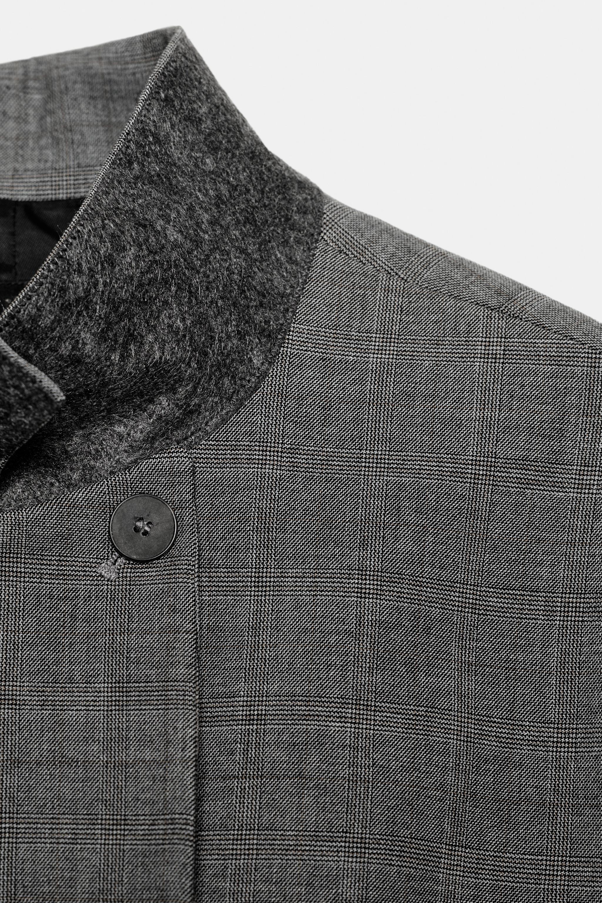 TAILORED PLAID BLAZER ZW COLLECTION